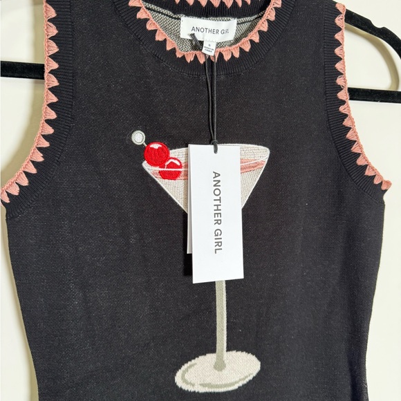 ANOTHER GIRL  Midi Dress embroidered martini dress - Picture 2 of 6